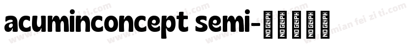 acuminconcept semi字体转换